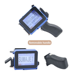Imprimante jet d'encre industrielle portable semi-automatique sur <span class=keywords><strong>batterie</strong></span> avec écran tactile haute vitesse pour sacs plastiques, dates, codes QR et lots - Product Image 1