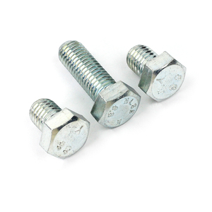 Pernos Hexagonales de Grado 4.8 <span class=keywords><strong>8.8</strong></span> 10.9 12.9 M6 M8 M10 M20 M24, Acero Inoxidable SS304 316 A2A4, Pernos Hexagonales Din933/din931, Pernos de Cabeza Hexagonal de China - Product Image 1