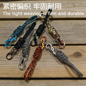 Cuerda de Paracord de Siete Hilos con Gancho para Muñeca y Hebilla de Bloqueo en Forma de Ocho, Gancho para Camping al Aire Libre, Nylon de Triple Capa 10x1.5cm - Product Image 3