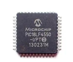 שבב MCU מיקרו-בקר 8 סיביות מקורי PIC18F4550-I/PT PIC18F4550 QFP44