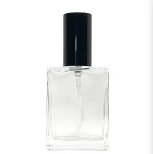 15ml açık boş parfüm cam sprey şişeleri yüksek kaliteli siyah atomizörler dolum parfüm atomizer sprey şişesi