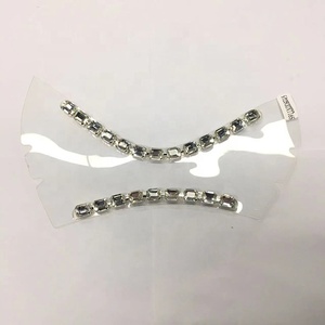 Remaches de diamantes de imitación Perla <span class=keywords><strong>PU</strong></span> Transparente Invisible Tacones altos Sandalias Chanclas Suela superior Welt Strips String - Product Image 4