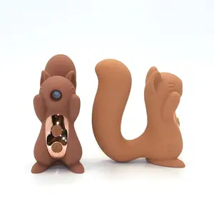 Wosilikon üst satış tasarım hayvan şekilli vibratör meme meme kedi vajina seks oyuncak emmek erotik oyuncaklar seks yetişkin