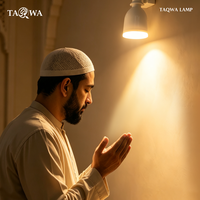 Lampe Coranique Murale Compacte avec 5 Azans Quotidiens, Contrôle par Application, Bluetooth, Radio FM – Idéale pour Mosquées et Domicile, Facile à Utiliser