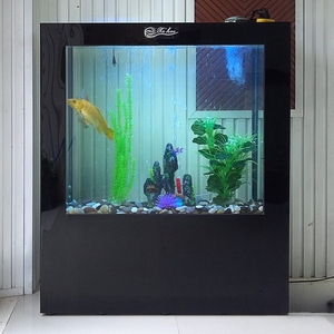 <span class=keywords><strong>400L</strong></span> Rechthoekig Ultra Helder Glas All-in-one Zoetwateraquarium met Ingebouwde Filter en Aluminium Alloy Stand voor de Woonkamer - Product Image 4