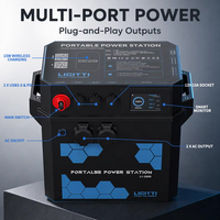 Onduleur solaire 2kVA 12V à 200ah Batterie au lithium rechargeable Générateurs électriques Système d'alimentation en énergie domestique empilable