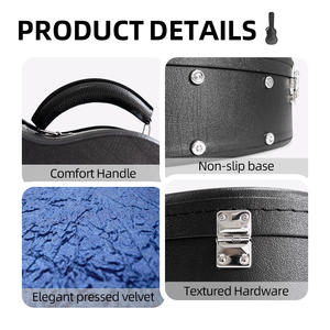 WSD 27 بوصة مباشرة من المصنع حقيبة صلبة للغيتار و Ukulele حقيبة أداة موسيقية متينة ضد الصلابة - Product Image 5