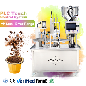 Équipement automatique de remplissage et de scellage de capsules de café de qualité commerciale pour dosettes K-Cup, fonctionnement fiable et constant, type rotatif - Product Image 1