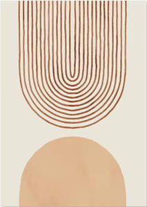 Arte Mural Abstracto Boho Personalizado, Lienzo con Líneas de Coral, Impresión en Lienzo Beige <span class=keywords><strong>Matisse</strong></span> - Póster de Pintura Mural para el Hogar - Product Image 2