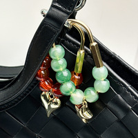 Porte-clés en laiton rétro, en cuivre pur massif, anneau de clé de voiture, accessoires de bijoux créatifs, fermoir à boucle, porte-clés ovale doré