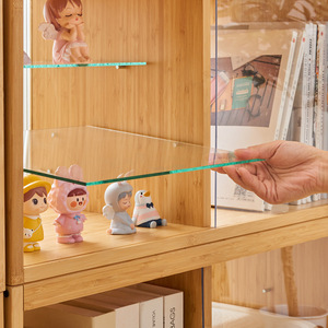 Meuble de rangement modulaire avec portes, bibliothèque sur pied pour figurines et livres - Product Image 4