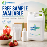 Concentré liquide aromatisant à la fraise hydrosoluble, saveur naturelle identique à l'arôme de baies, agent aromatisant pour bonbons et boissons gazeuses