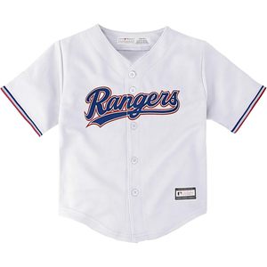 Maillot de baseball blanc à col en V pour bébé Texas Rangers, 12-24 mois - Product Image 2