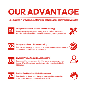 เบาะนั่ง VIP ด้านหลังแบบสั่งทำพิเศษ ลายเพชร หนังแท้ สำหรับอัพเกรดรถลีมูซีนระดับผู้บริหาร - Product Image 2