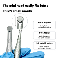 Turbine dentaire à air haute vitesse pour enfants, petite tête, bouton poussoir, pour dentisterie pédiatrique