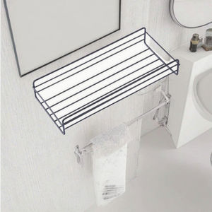 Estantes de baño trípodes de baño no perforados estantes de pared multiusos de hierro forjado artículos de tocador de cocina - Product Image 3