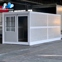 Maison mobile de luxe en conteneur Zhongnan, maison modulaire préfabriquée, maison pliable avec mur en verre, maison en conteneur