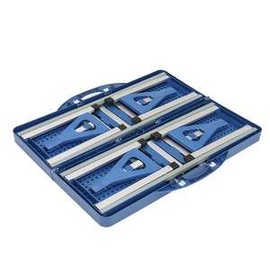 Ensemble de camping bleu, table et chaise en plastique, 1355x83x655cm, 50kg - Product Image 1