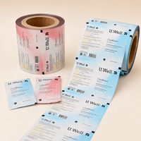 Rouleau de film laminé imprimé sur mesure pour sachets de shampoing et d'après-shampoing, film d'emballage pour détergent avec marquage optique