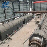 Usine de pyrolyse continue pour la conversion des déchets solides en carburant, capacité 50 TPD, pour pneus usagés, plastique et boues pétrolières