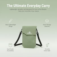 Gebwolf Tas Selempang Pria Dompet Leher Travel, Kantong Organizer Tempat Paspor, Dompet Perjalanan Paspor Ringan