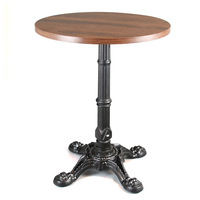 Café en métal et pieds en laiton inoxydable 890mm de hauteur Comptoir chromé en fonte ornée Base de table moderne 4 étoiles
