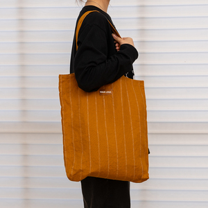 Bolsa de Compras de Lona de Lino Natural Reciclada Grande para Mujer, con Logotipo Personalizado, Nueva Colección 2025 - Product Image 3
