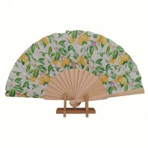 Abanico Plegable de Madera Pintado a Mano de 23cm, Personalizado con Diseño Clásico Deportivo, Arte Folclórico, Decoración del Hogar, para Negocios, Venta al Por Mayor - Product Image 1