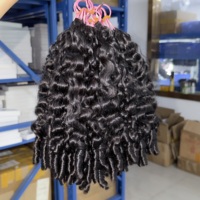 Extensions de cheveux 100% naturels à tresser, bouclés, alignés dans le sens des cuticules, bruts, cambodgiens, bouclés birmanes, pour crochet, indiens bruts