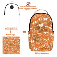 Sac à dos en polyester recyclé style graffiti, écologique, pour les trajets quotidiens écoresponsables, avec poches discrètes