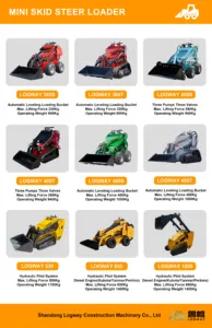 Good Quality Electric Mini Diesel With Attachments Chinese Skid Steer Loader