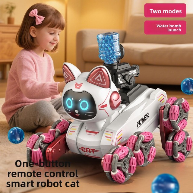 8 Wheel Stunt Smart Gesture Remote Control Robot Plastic Robot Dog Toys Mechanical Electric Cat Children Kids Intelligent Toy