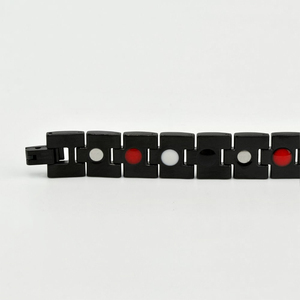 Bracelet magnétique à énergie quantique, protection EMF, bracelet en <span class=keywords><strong>pierre</strong></span> énergétique, bracelet de thérapie magnétique, bracelet à énergie scalaire japonaise - Product Image 2