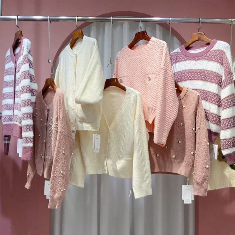 Кашемировые свитера женские, оформление одежды, разное, б/у, оптом