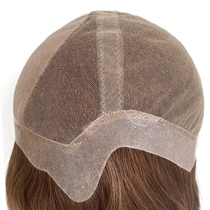 Parrucca da Donna Elegante con <span class=keywords><strong>Capelli</strong></span> Umani Vergini Peruviani <span class=keywords><strong>Veri</strong></span>, Base Frontale in Pizzo Personalizzata, Parte Superiore in Seta e Perimetro in Poliuretano a Pelle Sottile - Product Image 2