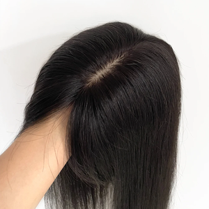 Extensions naturelles de cheveux Remy avec <span class=keywords><strong>frange</strong></span> pour femmes, en français, en français, en 3D - Product Image 2