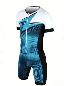 Conjuntos de Poliéster y Spandex de Secado Rápido y Transpirables con Logotipo Personalizado, Diseño Impreso por Sublimación, Traje de Ciclismo y Triatlón para Eventos Deportivos Masculinos - Product Image 2