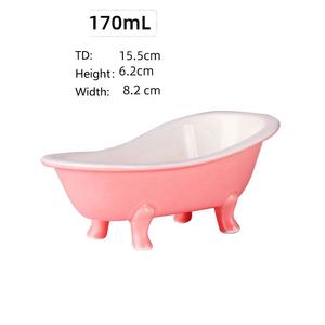 Verres à cocktail en céramique 3D MINI en forme de baignoire, gobelets à smoothies, charmes de bar Tiki, récipients à sorbet, mug, verres à milkshake, verres à boissons froides - Product Image 2