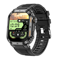Reloj Inteligente Deportivo para Exteriores MT39 con Pantalla de 2.01 Pulgadas, Resistente al Agua IP68, Reloj de Pulsera Fitcloudpro, Presión Arterial, Reloj Inteligente de Fitness
