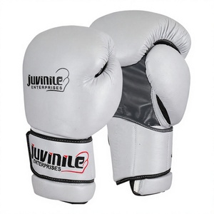 Guantes de Boxeo de Cuero Vacuno Genuino Más Vendidos, Unisex, Impermeables, Transpirables, con Cierre de Velcro - Product Image 1