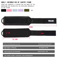 Sangle de soutien dynamique pour la cheville VALEO, ceinture d'entraînement de force pour le fitness, sangle de tension en cuir pour les hanches et les jambes, unisexe adulte