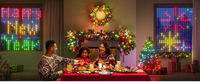 Rideau de lumières féériques programmable 400 LED, lumières intelligentes à pixels RGB, contrôle par application, texte DIY, lumières LED intelligentes pour décorations de Noël