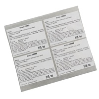 Impression d'étiquettes de codes-barres, nom des aliments, liste des ingrédients des boissons, fabrication à Guangzhou, étiquettes autocollantes en PVC personnalisées bilingues