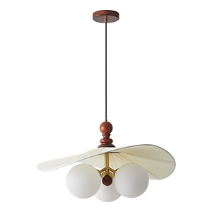 Lámpara Colgante Moderna de Tela Ondulada con 3 Luces, Estilo Nórdico Boho, para Sala de Estar o Isla - Product Image 5