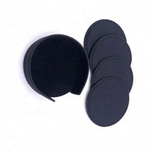 Best Selling Soft <b>Coaster</b> Fits Any Size Drinking Glasses Round Leather <b>Coasters</b> for Drinks - Product Image 3