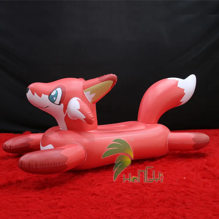 Parc gonflable piscine flottant jouet Husky hongyi gonflable renard rouge personnage personnalisé