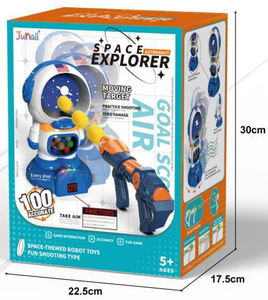 Space Robot Shooting Toys giochi di tiro al bersaglio per bambini con 2 pistole giocattolo ad aria LCD Score Record Sound Electronic Target Gifts Toys - Product Image 6