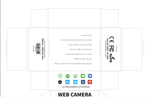 Caméra Web QUMOX WC-002 FULL avec deux microphones et cache-caméra - Product Image 2