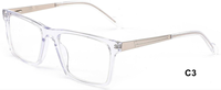 Monture de lunettes carrée unisexe en acétate, design de luxe, certifiée CE, nouveau design, logo personnalisé, lunettes de lecture classiques