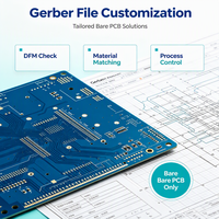 Service de fabrication de circuits imprimés multicouches personnalisés de haute précision, circuits imprimés nus fabriqués à partir de fichiers Gerber pour équipements de contrôle industriel